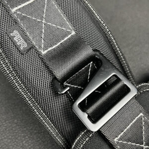 Specially designed G-hook with safety tab and double stitched nylon webbing